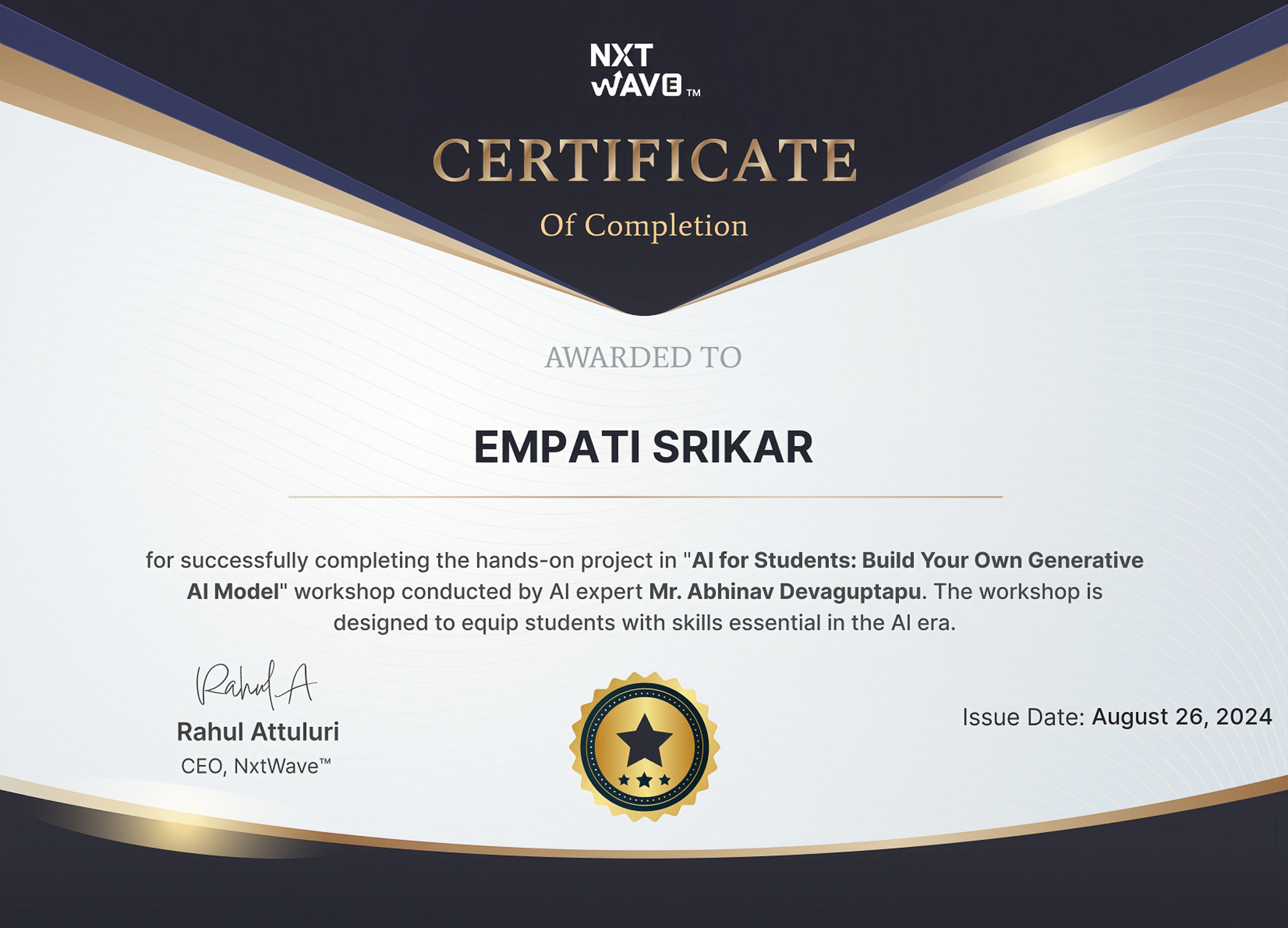 Generative AI Certificate